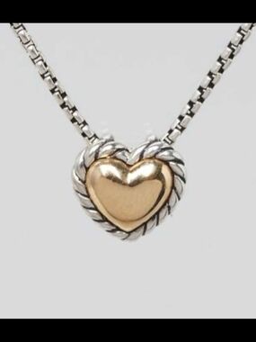 David Yurman Cable Collectibles Cookie Classic Heart Necklace